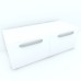 Armonia Comoda alba cu 2 sertare cu maner front MDF Alb Mat